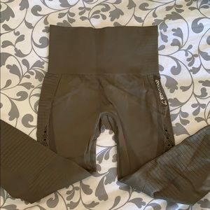 Army green Crop legging